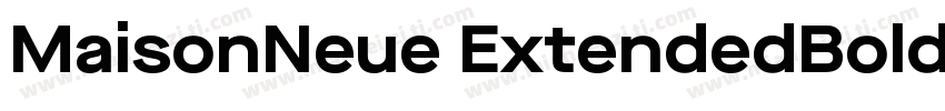 MaisonNeue ExtendedBold字体转换